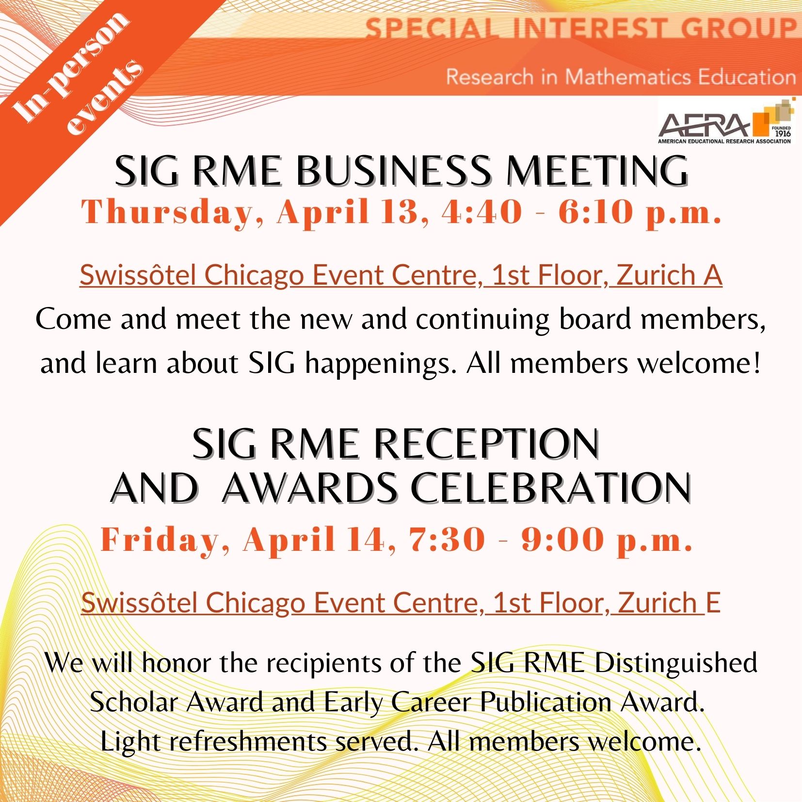 SIG RME 2023 Meeting and Reception Invitation
